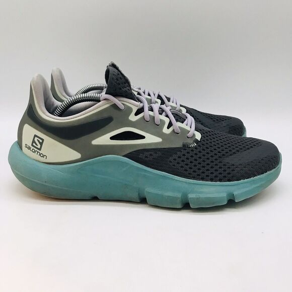 Salomon Predict MOD Shoe 413122 Womens 8 Gray Mint Teal Gorpcore Lace Up Sneaker - Picture 1 of 11